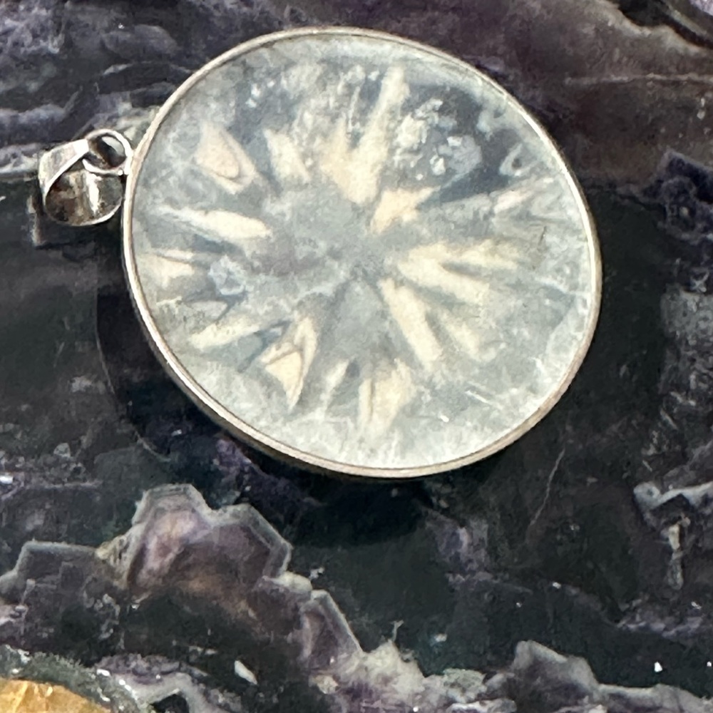 Starfish Shell Large Statement Sterling Silver Pe… - image 4